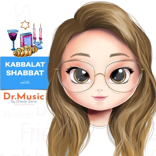 Kabbalat Shabbat with Dr. Music Cover Art Blurred Background