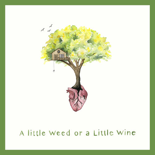 A Little Weed or a Little Wine Cover Art Blurred Background