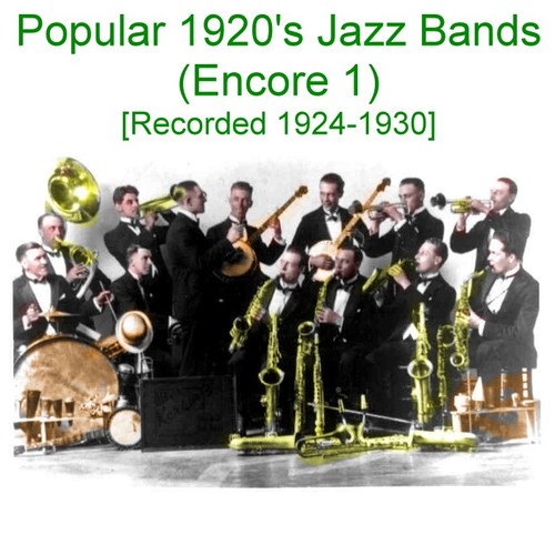 Popular 1920's Jazz Bands (Encore 1) [Recorded 1924-1930] Cover Art Blurred Background