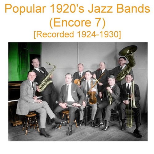 Popular 1920's Jazz Bands (Encore 7) [Recorded 1924-1930] Cover Art Blurred Background
