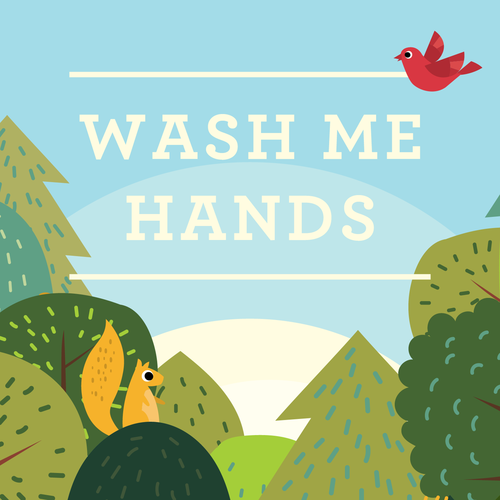 Wash Me Hands Cover Art Blurred Background