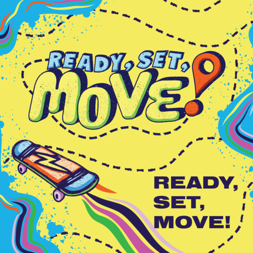 Ready, Set, Move! Cover Art Blurred Background