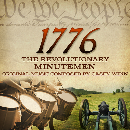 1776 The Revolutionary Minutemen Cover Art Blurred Background