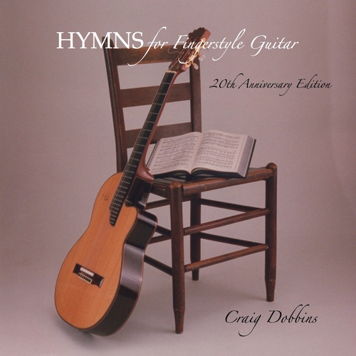Hymns for Fingerstyle Guitar (20th Anniversary Edition) Cover Art Blurred Background