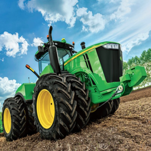 Tractor Cover Art Blurred Background