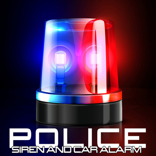 Police Siren and Car Alarm Cover Art Blurred Background