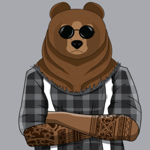 Grizzly Bear Cover Art Blurred Background