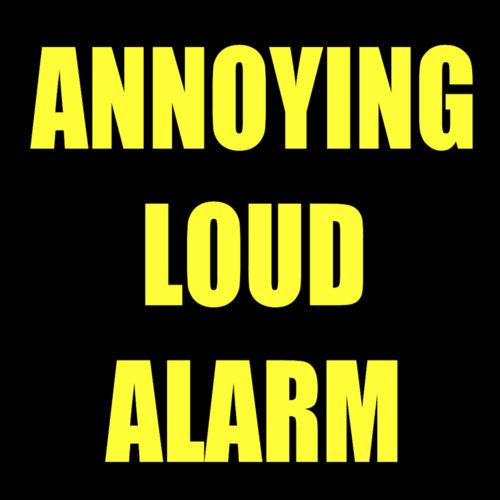 Annoying Loud Alarm Cover Art Blurred Background