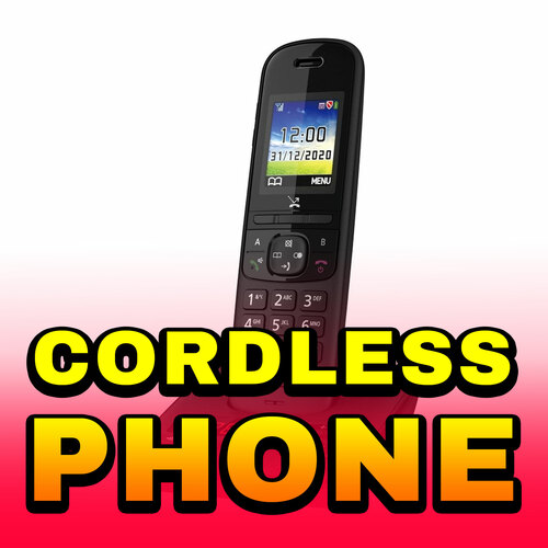 Cordless Phone Cover Art Blurred Background