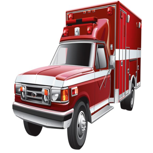 Ambulance Siren Cover Art Blurred Background