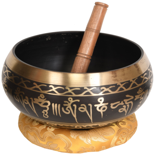 Tibetan Singing Bowl Cover Art Blurred Background