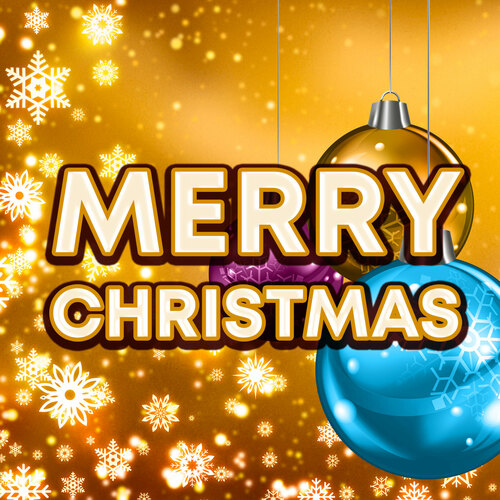 Merry Christmas Cover Art Blurred Background