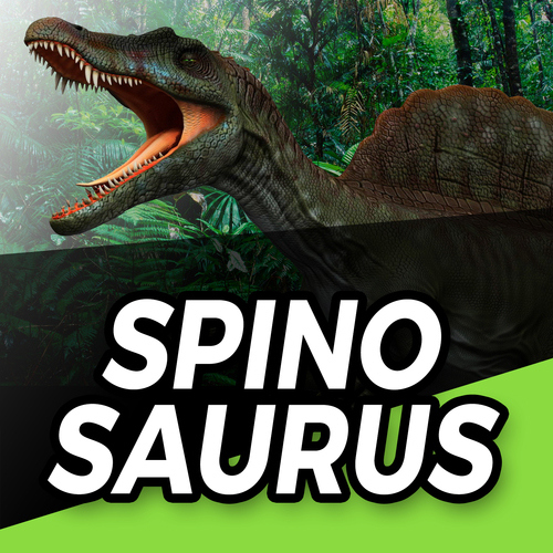 Spinosaurus (Roar Scream) Cover Art Blurred Background