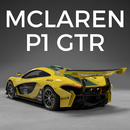McLaren P1 GTR Exhaust Revs Cover Art Blurred Background