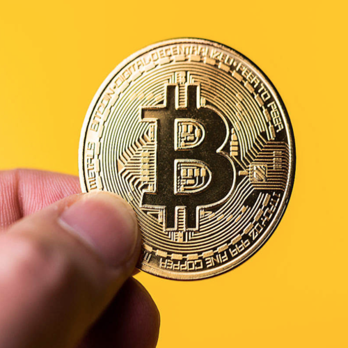 Bitcoin Cover Art Blurred Background