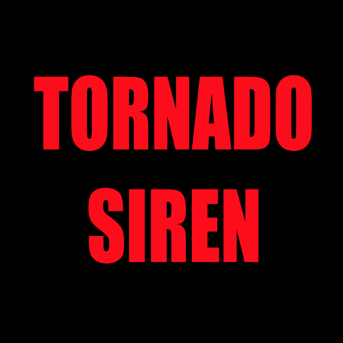 Tornado Siren (Storm Air Raid) Cover Art Blurred Background