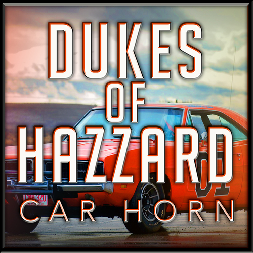 Dukes of Hazzard Car Horn Cover Art Blurred Background