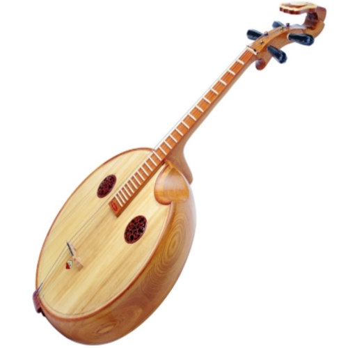 Xiao Flute Music (Chinese Guitar Strings Remix) Cover Art Blurred Background