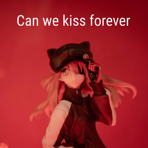 Can We Kiss Forever (Marimba Cover) Cover Art Blurred Background