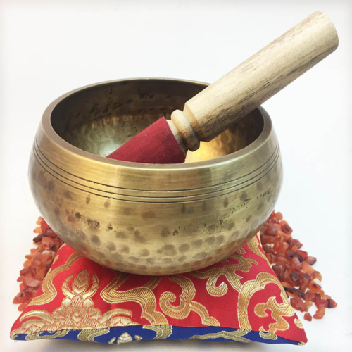 Singing Bowl (Tibetan Bowl Remix) Cover Art Blurred Background