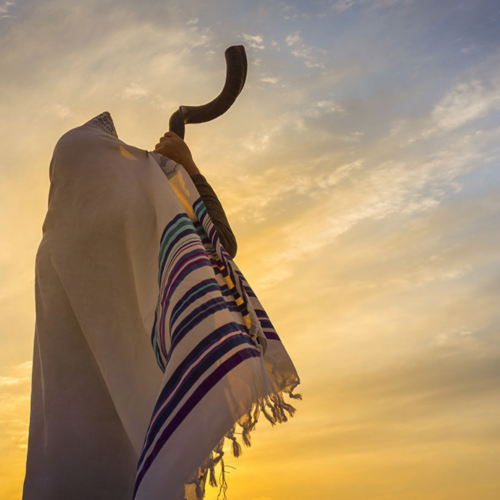 Shofar (Blowing Remix) Cover Art Blurred Background