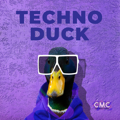 Techno Duck Cover Art Blurred Background