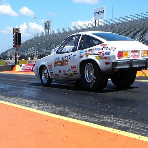 Drag Racing Race Car Start Up Cover Art Blurred Background
