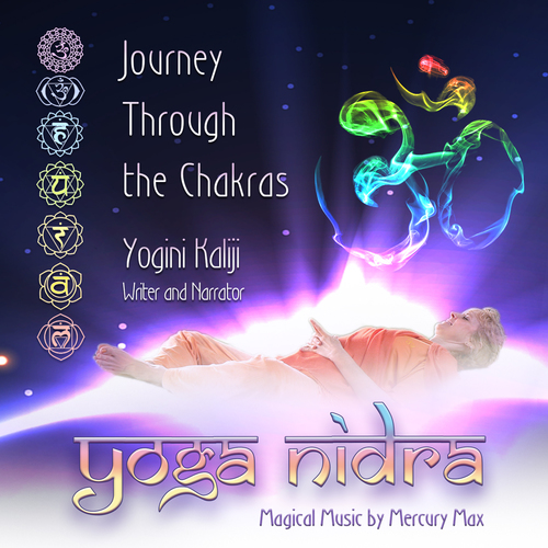 Yoga Nidra: Journey Through the Chakras Cover Art Blurred Background