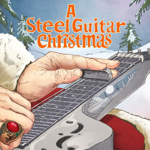 A Steel Guitar Christmas (Remastered 2019) Cover Art Blurred Background