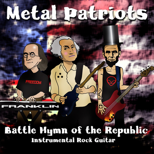 Battle Hymn of the Republic (Glory, Hallelujah Instrumental Rock Guitar) Cover Art Blurred Background