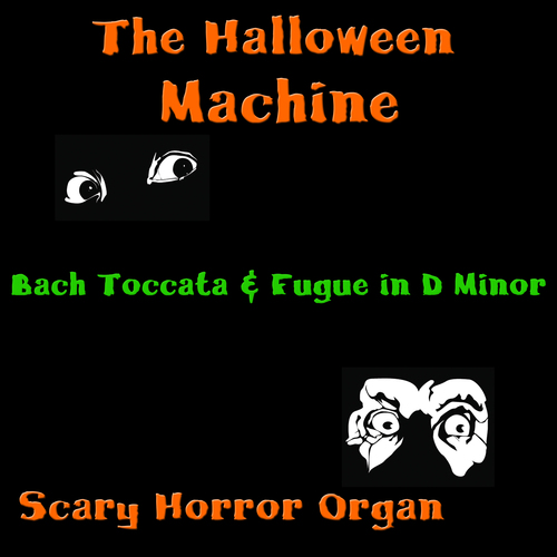 Bach Tocatta & Fugue in D Minor (Scary Horror Organ) Cover Art Blurred Background