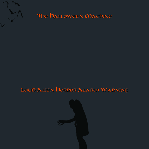 Loud Alien Horror Alarm Warning Cover Art Blurred Background