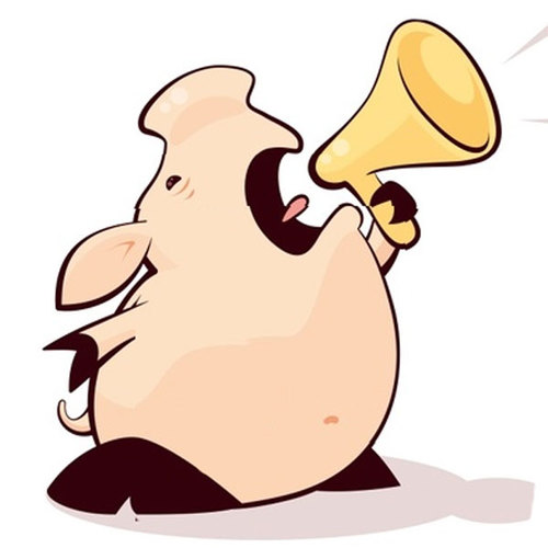 Pig Squeal Annoying Cover Art Blurred Background