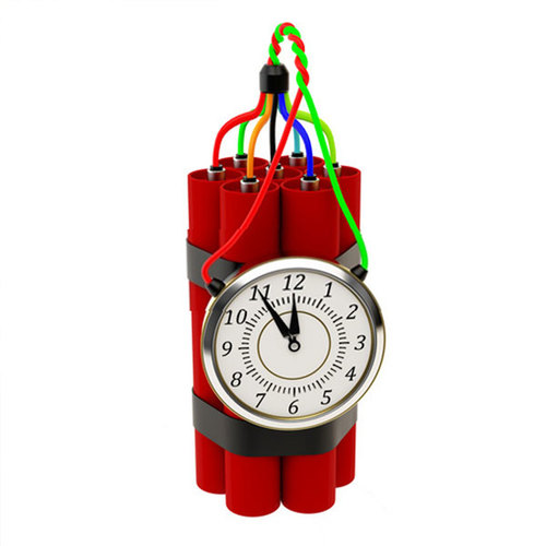 Ticking Bomb Cover Art Blurred Background