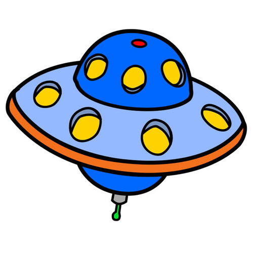 Alien Spaceship Alarm Cover Art Blurred Background