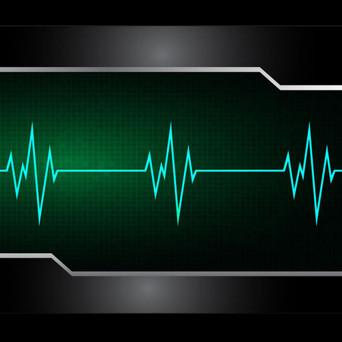Heart Monitor Beep Alarm Cover Art Blurred Background