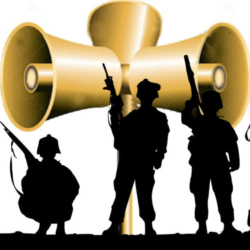 Military Siren Alarm Cover Art Blurred Background