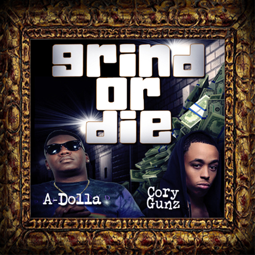 Grind or Die Cover Art Blurred Background