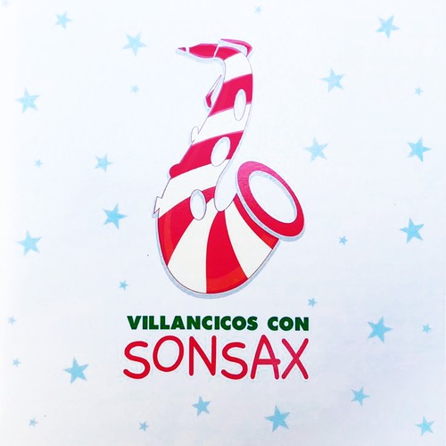 Villancicos Con Sonsax Cover Art Blurred Background