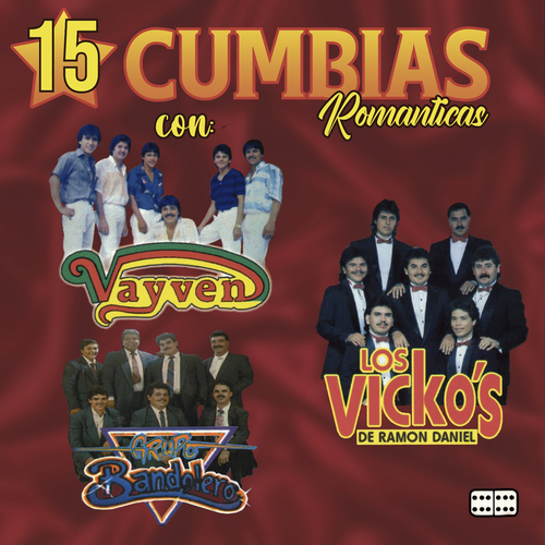 15 Cumbias Románticas Cover Art Blurred Background