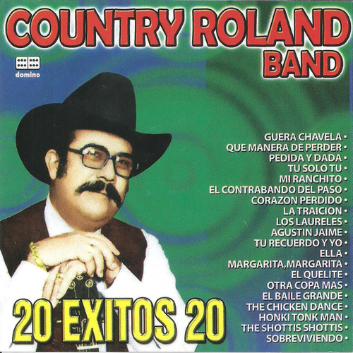 20 Exitos de Country Roland Band Cover Art Blurred Background