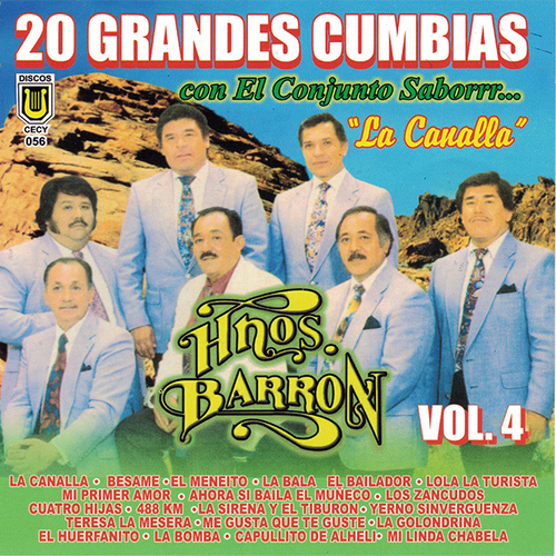 20 Grandes Cumbias, vol. 4 (La Canalla) Cover Art Blurred Background
