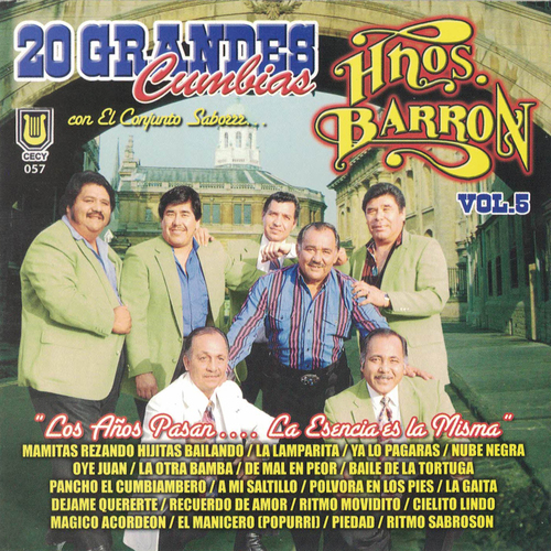 20 Grandes Cumbias, vol. 5 Cover Art Blurred Background