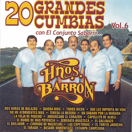 20 Grandes Cumbias, vol. 6 Cover Art Blurred Background