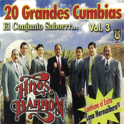 20 Grandes Cumbias, vol. 3 Cover Art Blurred Background
