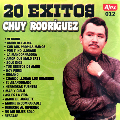 20 Exitos Chuy Rodriguez Cover Art Blurred Background
