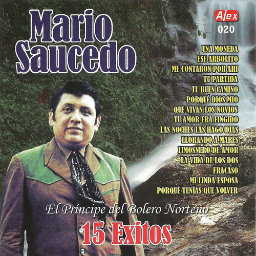 El Principe del Bolero Norteño 15 éxitos Cover Art Blurred Background