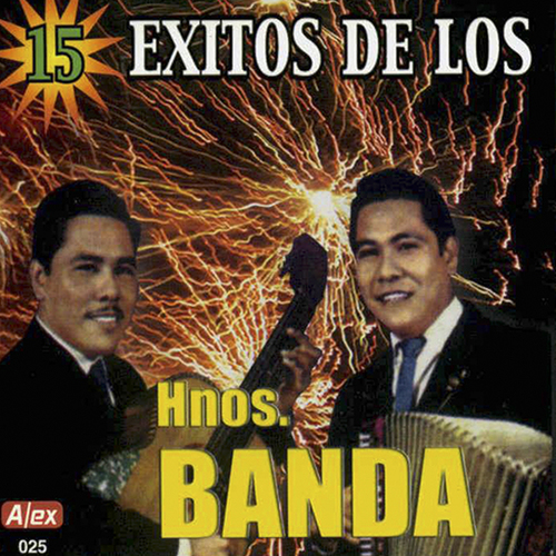 15 Exitos de los Hermanos Banda Cover Art Blurred Background
