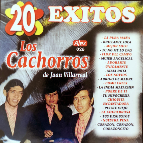 20 Exitos los Cachorros de Juan Villarreal Cover Art Blurred Background