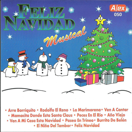 Feliz Navidad Musical Cover Art Blurred Background